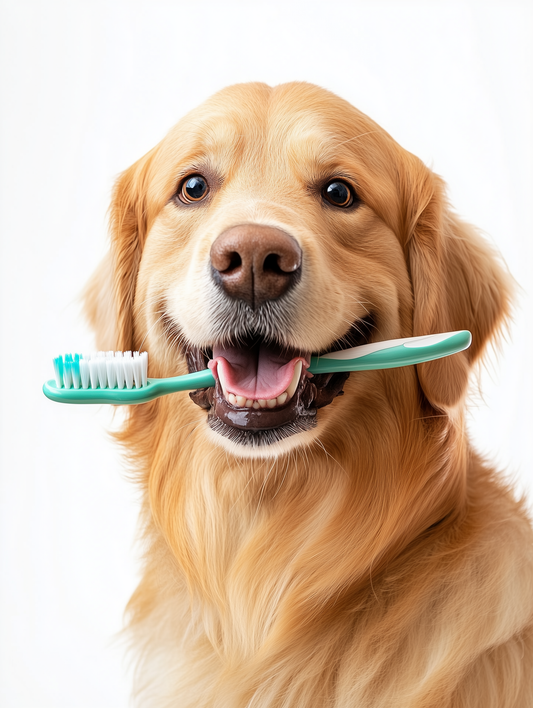 🦷✨ ¡Dientes Limpios, Perro Feliz! La Importancia de la Higiene Bucal en Tu Mascota