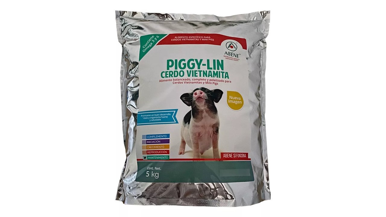 Alimento balanceado para cerdo vietnamita mini piggy Abene 5 kg