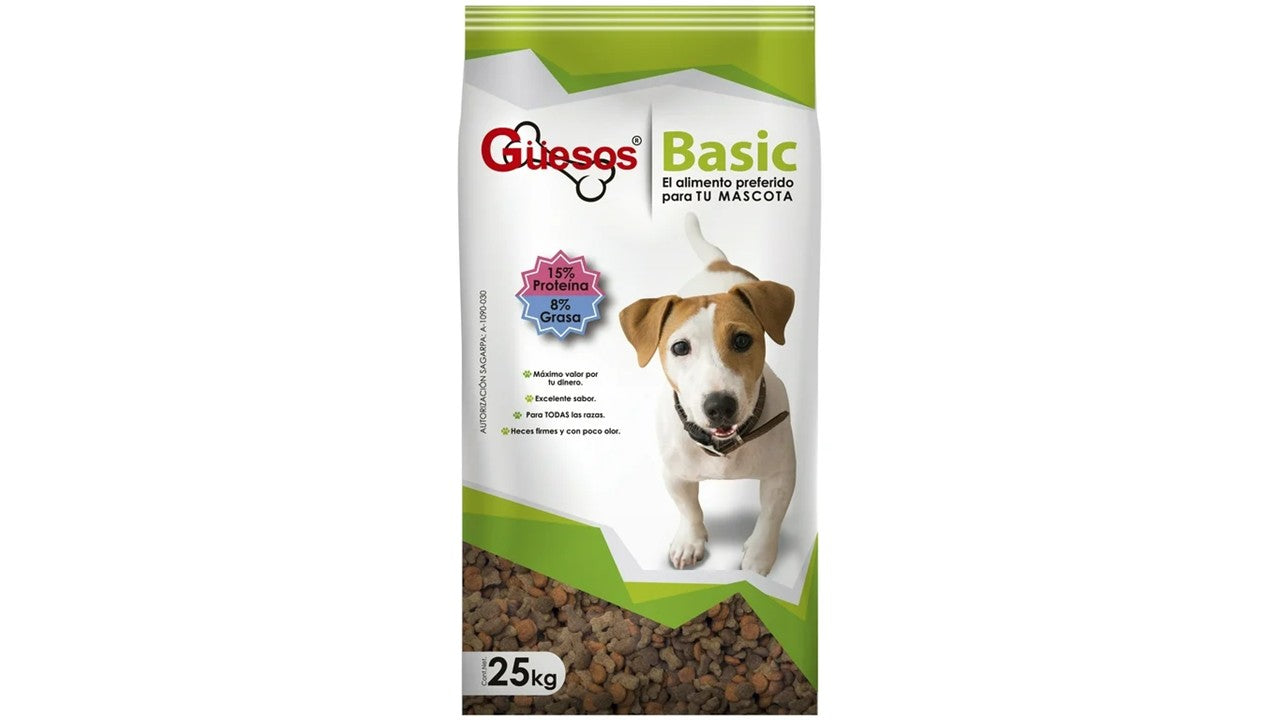 Alimento perro seco Guesos basic 25 kg