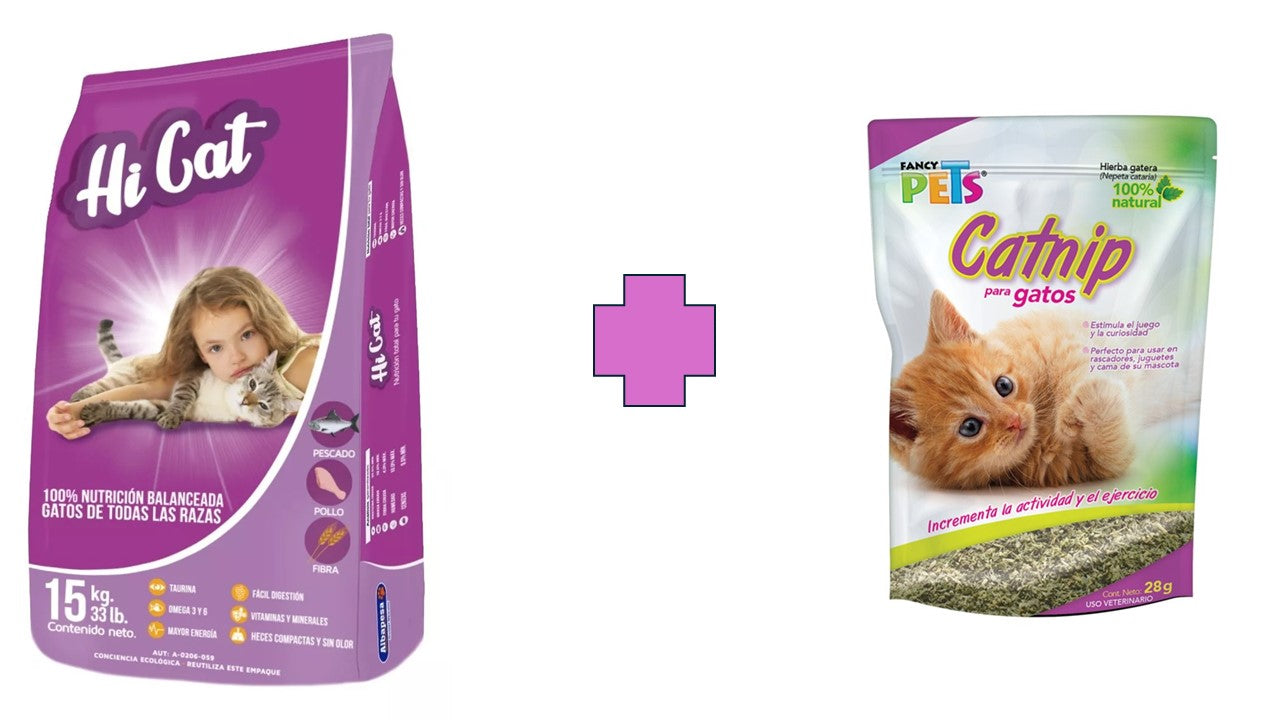 Alimento seco felino Hi cat 15 kg gato