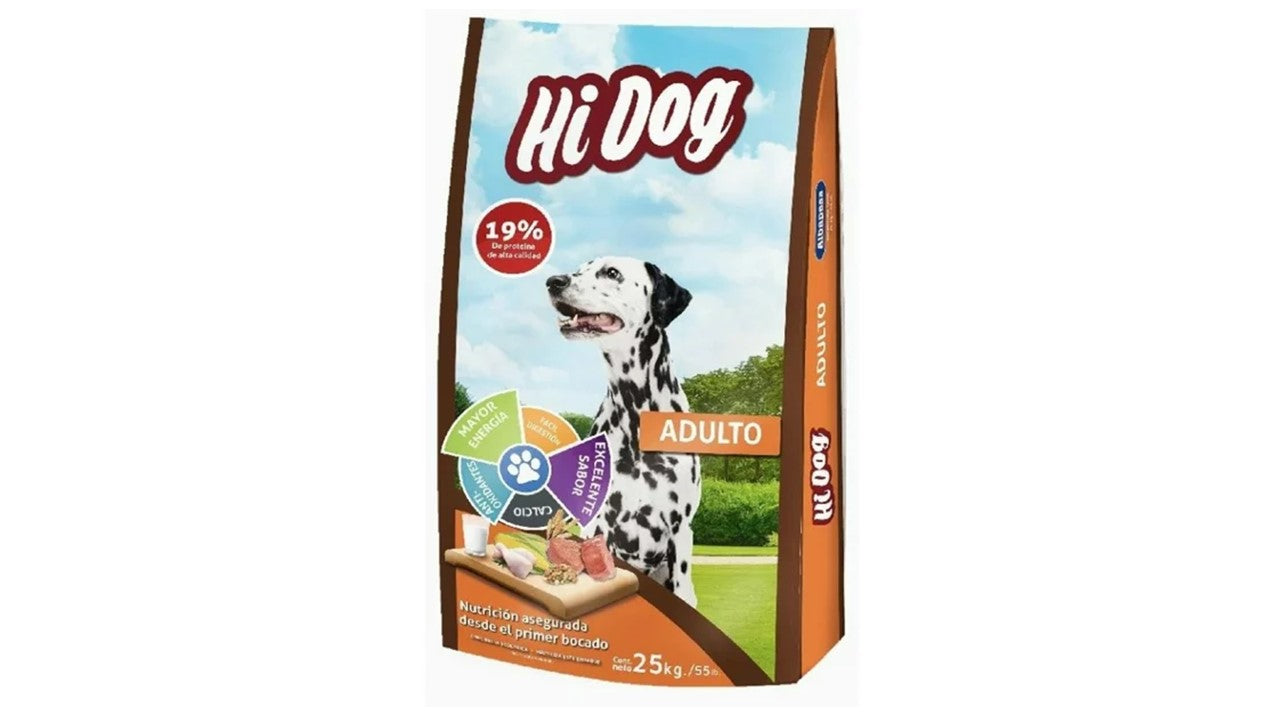 Alimento perro seco Hi dog adulto 25 kg