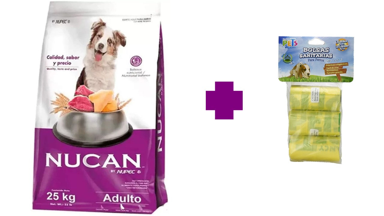 Alimento seco perro Nucan adulto 25 kg