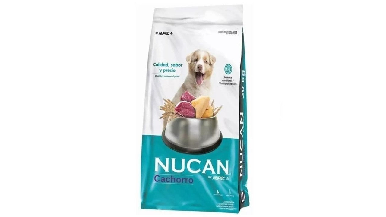 Alimento seco perro Nucan cachorro 20 kg