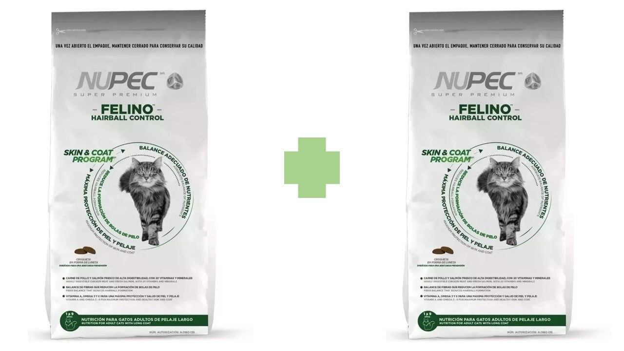 Alimento seco Nupec hairball felino 3 kg gato
