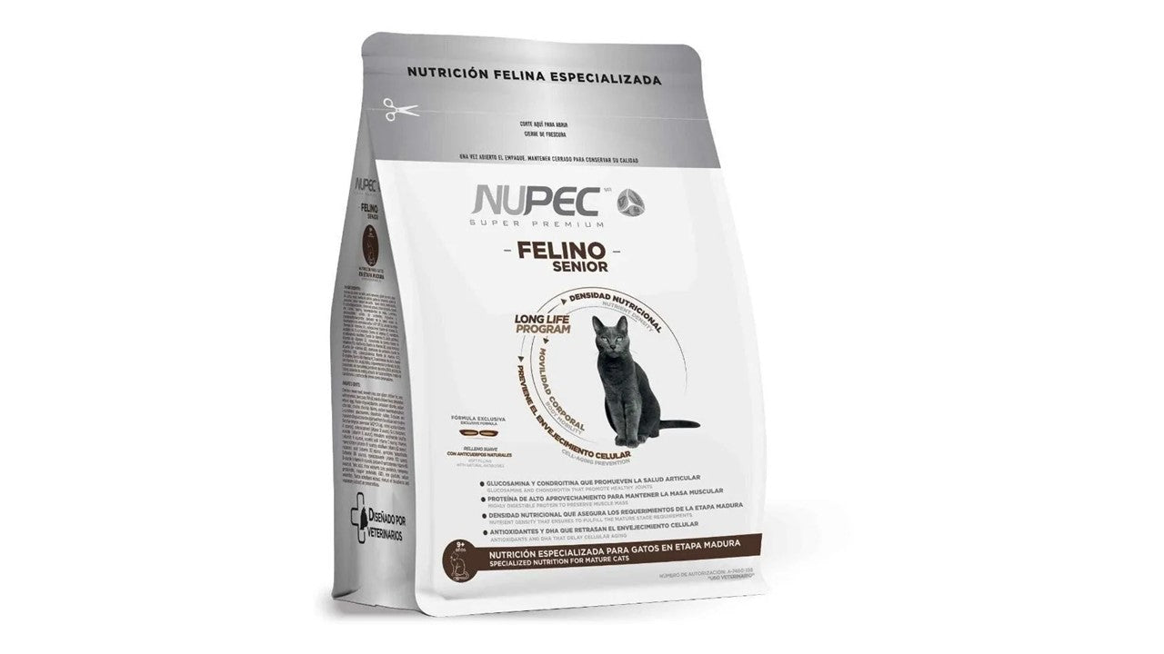 Alimento seco nupec felino senior para gato mayor