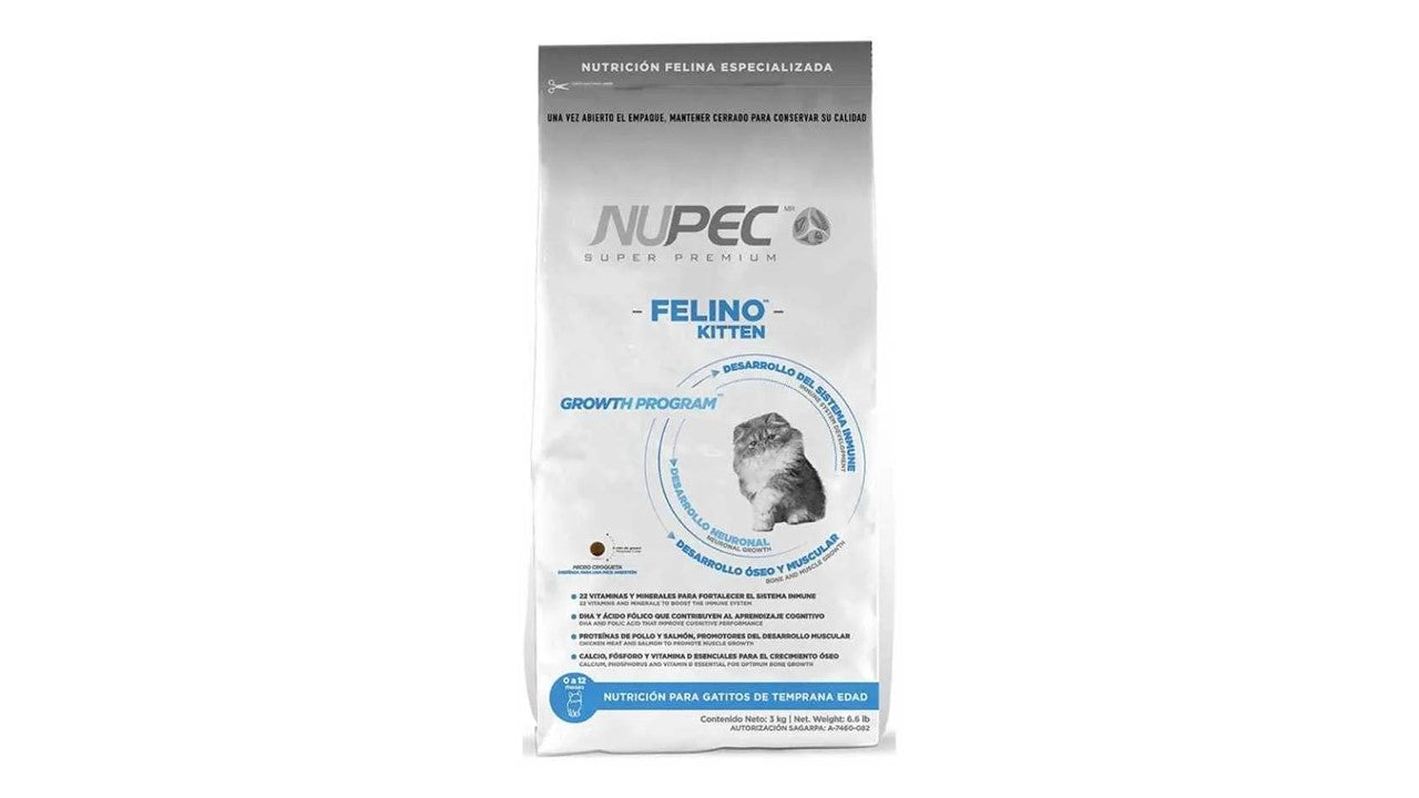 Alimento seco nupec kitten para gatitos