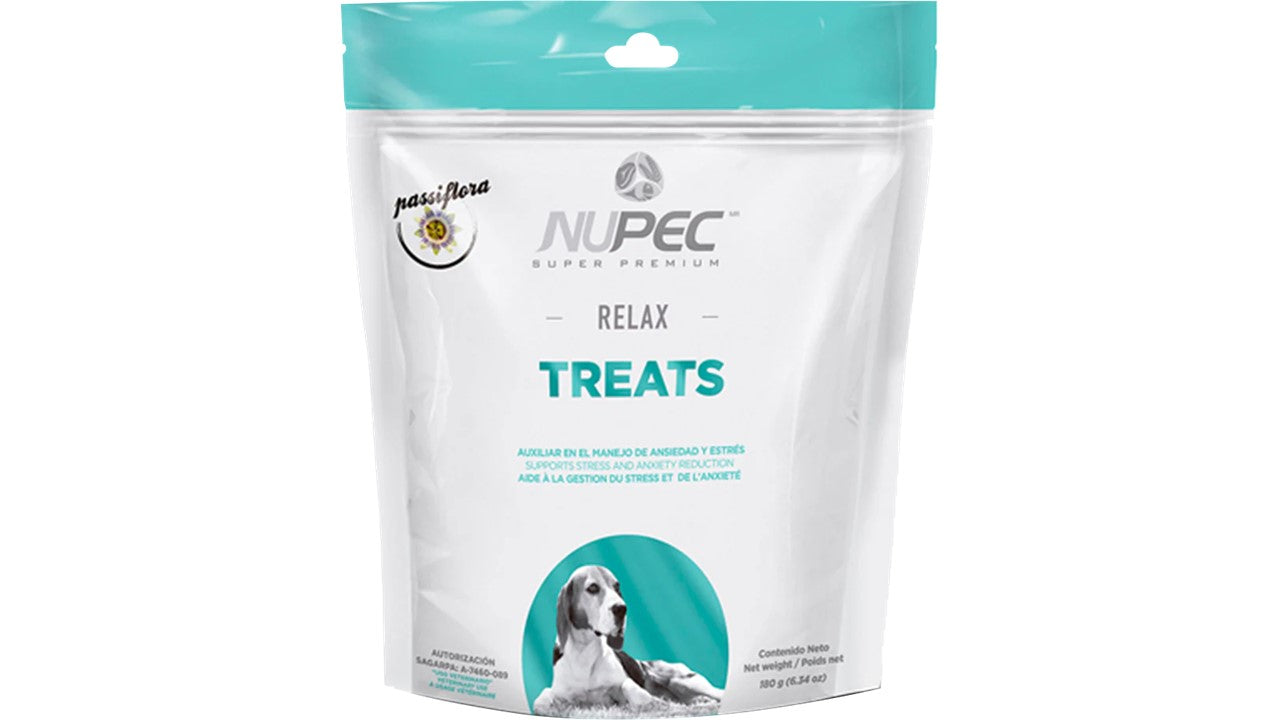 Paquete con 5 Nupec relax treats premios 180 gr