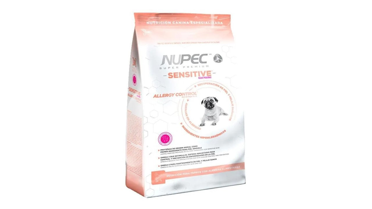 Alimento seco nupec sensitive razas pequeñas para perro adulto con piel sensible