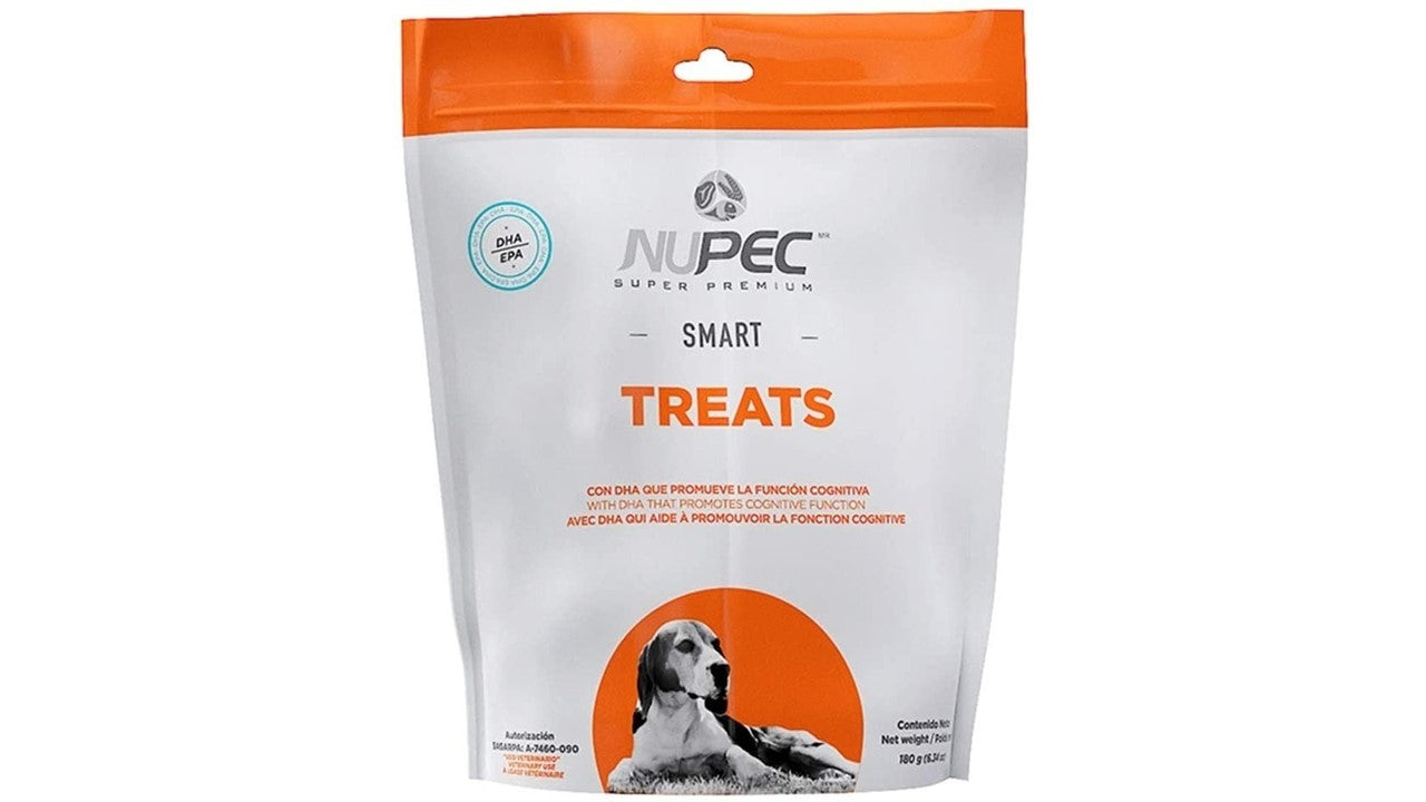 Paquete con 5 premios Nupec smart treats 180 gr