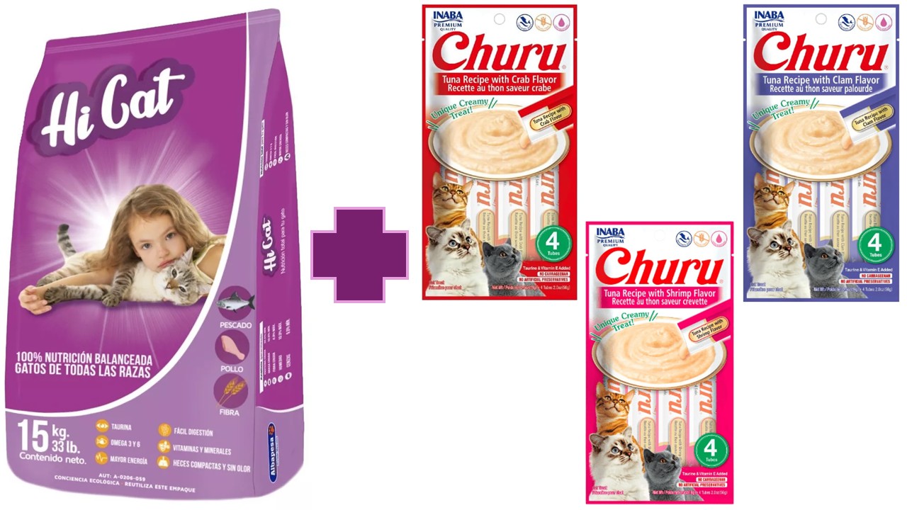 Alimento seco felino Hi cat 15 kg gato
