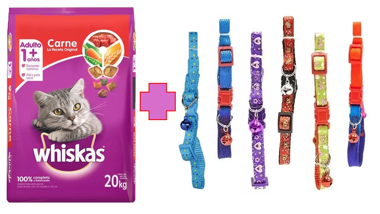 Alimento felino seco Whiskas 20 kg gato