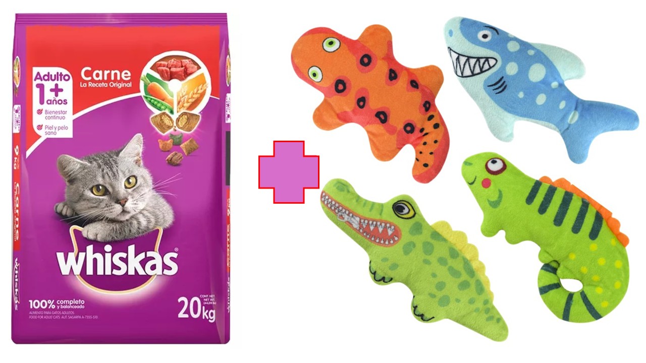 Alimento felino seco Whiskas 20 kg gato