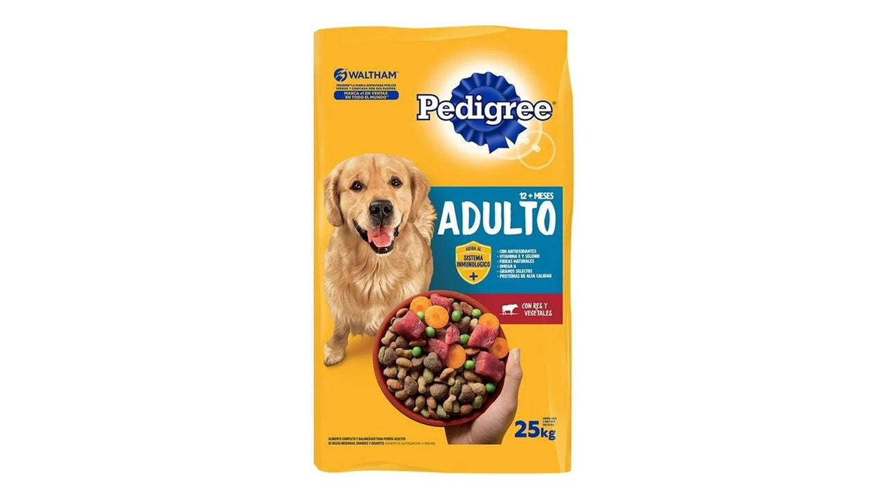 Alimento perro seco Pedigree adulto 25 kg