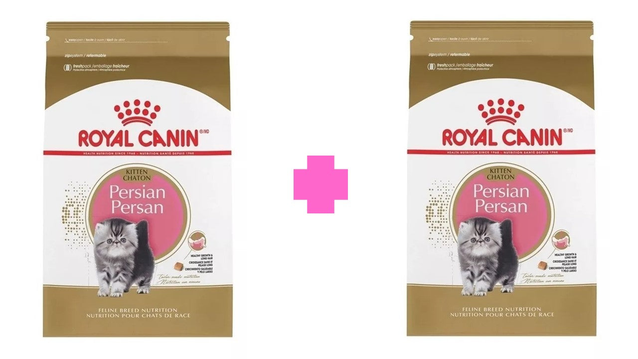 Alimento felino seco Paquete 2 Royal canin persian kitten 1.37 kg