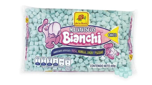 Bombon chico mini la rosa bianchi azul 400 gr