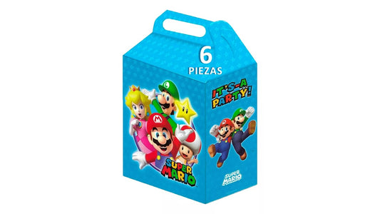 Paquete de 6 cajas para dulces Super Mario original