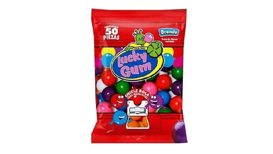 Chicle bola lucky gum grande 50 pzas 420 gr