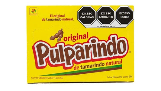 Exhibidor Pulparindo la rosa original 20 pzas 280 gr