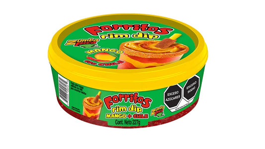 Forritos pasta Sabor mango con chile rim dip 227 gr