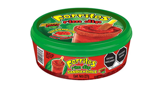 Forritos pasta Sabor sandia con chile rim dip 227 gr