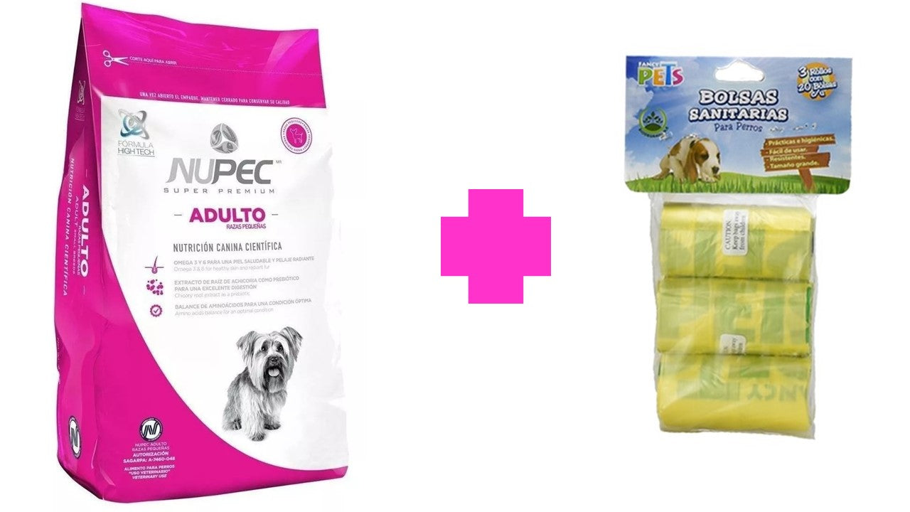 Alimento seco nupec para perro adulto razas pequeñas 8 kg