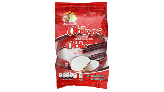 Obleas rellenas cajeta Sevillanas 5 pzas 250 gr