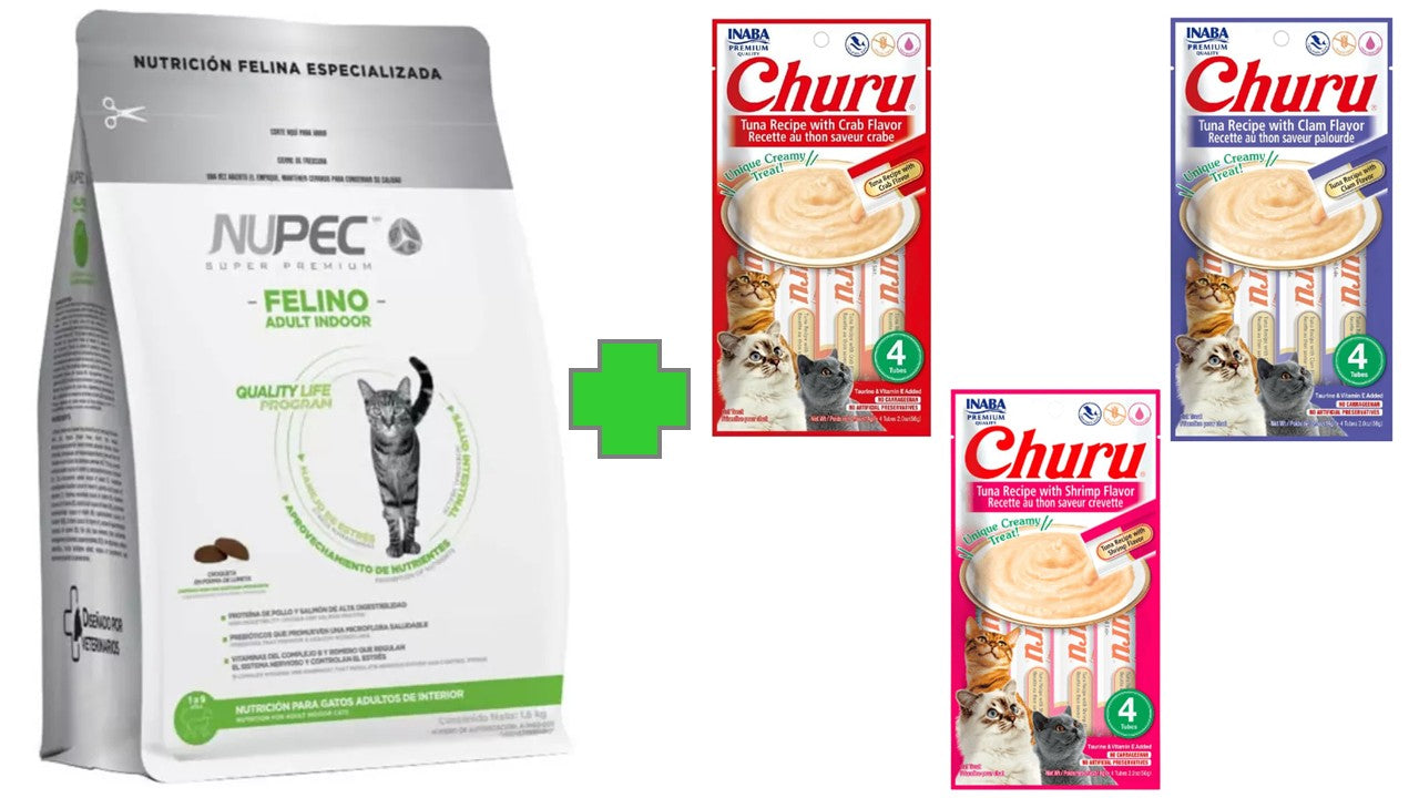 Alimento seco Nupec felino indoor 3 kg gato