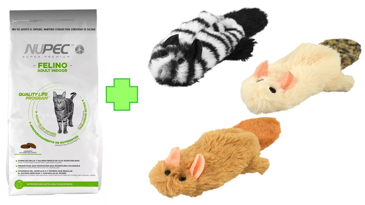 Alimento seco Nupec felino indoor 3 kg gato