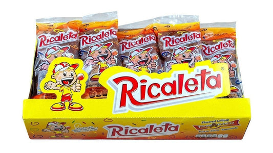 Paleta ricaleta sabor tamarindo con chile 25 pzas 625 gr