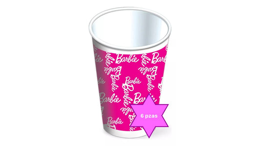 Paquete con 6 Vasos para fiesta Barbie original