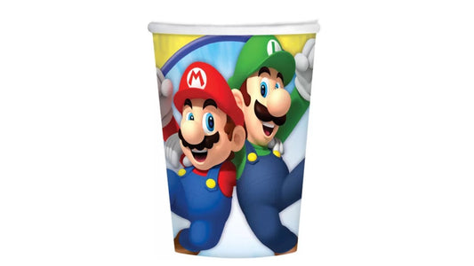 Paquete de 6 Vasos de fiesta Super Mario original